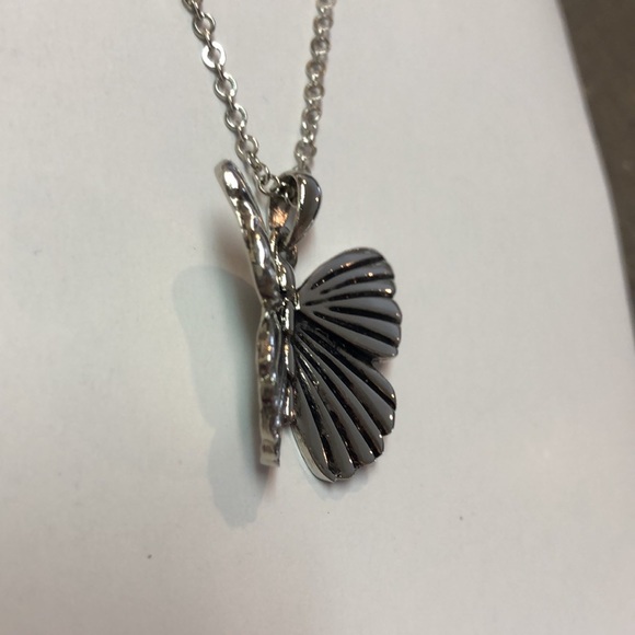Silver Butterfly Necklace - Picture 5 of 6